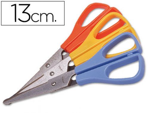 Tesoura escolar, aco inoxidavel e cabo plastico 130 mm , Kaicut , 28067 , 5